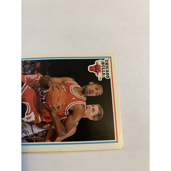 Stacey King 1990 Fleer FWD Chicago Bulls Card #27 Rare OFF CENTER+ERROR NM💎☄️ - Picture 8 of 12